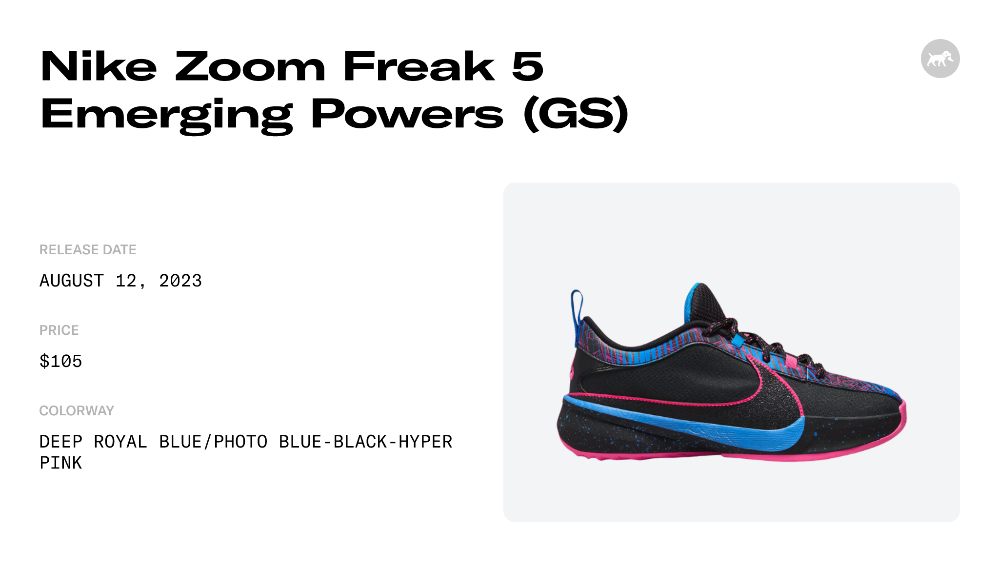 Nike Zoom Freak 5 Emerging Powers (GS) - FB8979-400 Raffles and Release ...