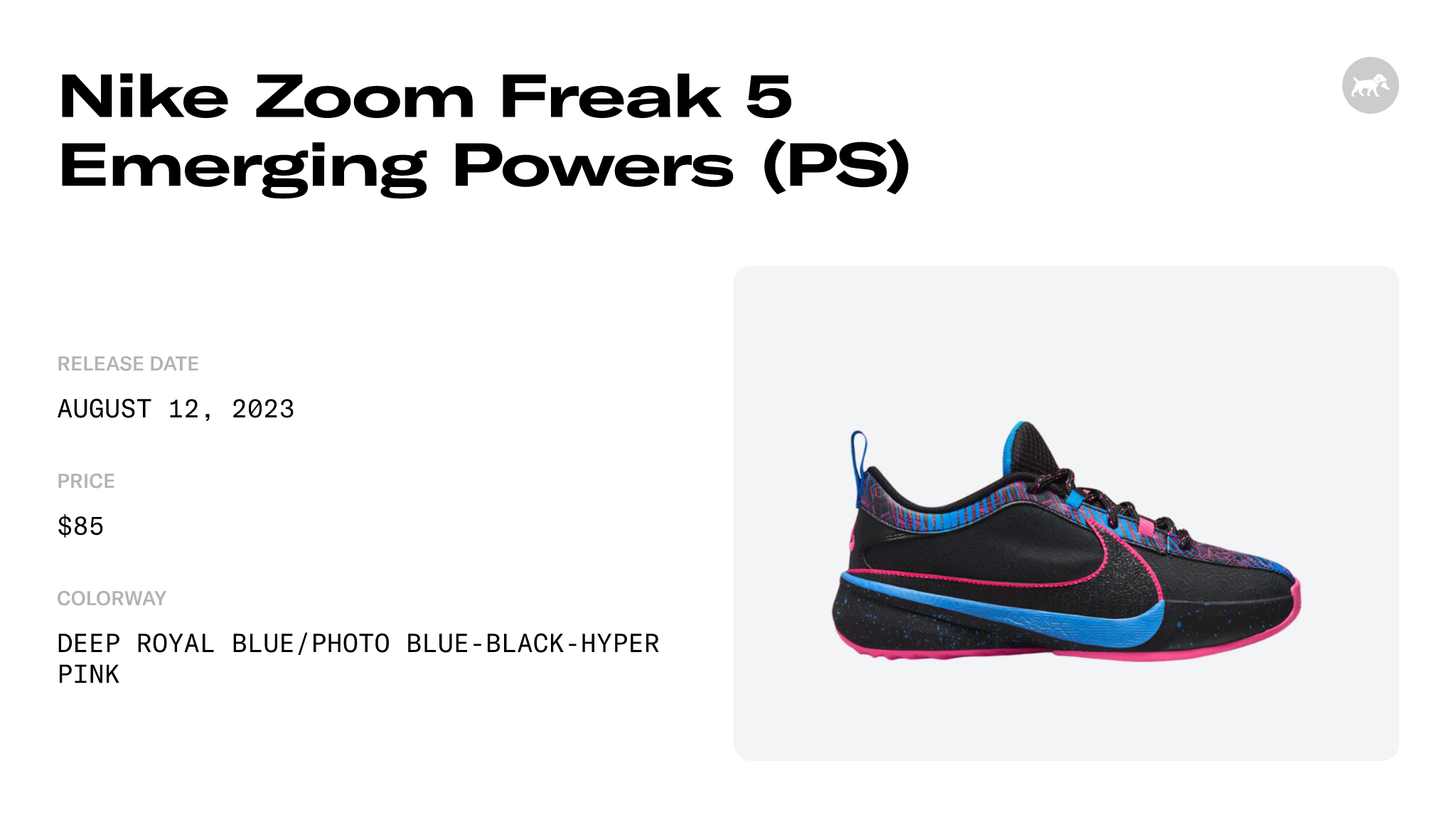 Nike Zoom Freak 5 Emerging Powers (PS) - FB8980-400 Raffles and Release ...