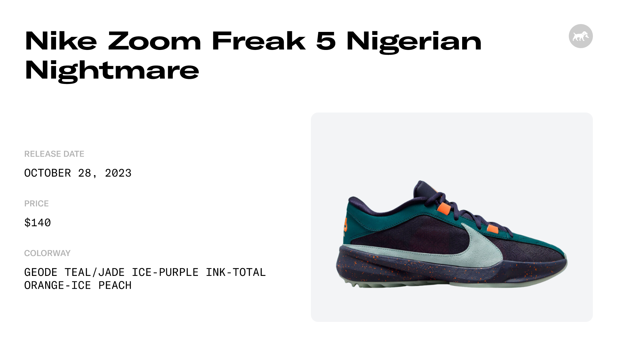 Nike Zoom Freak 5 Nigerian Nightmare - DX4985-300 Raffles and Release Date