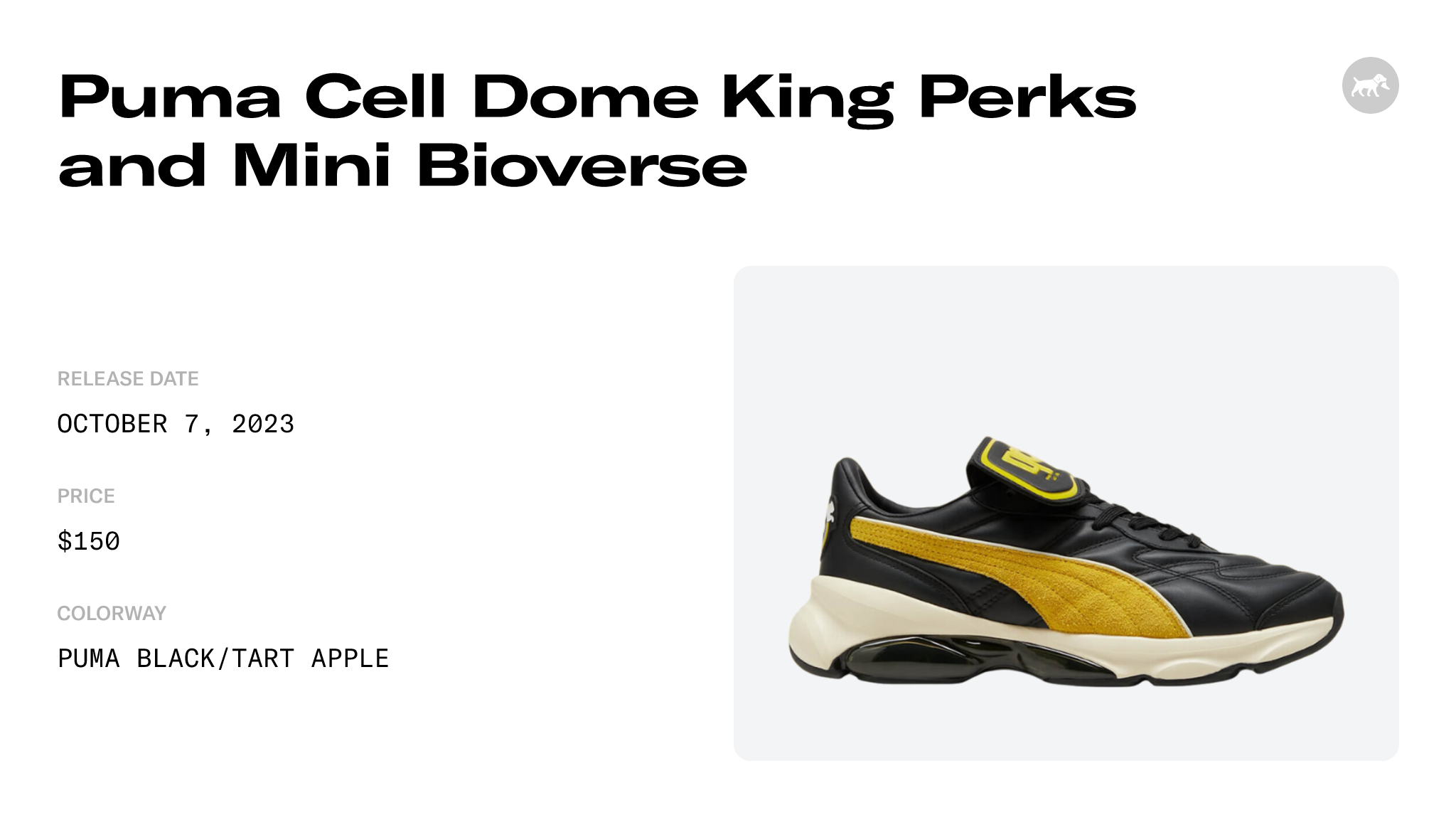 Puma Cell Dome King Perks and Mini Bioverse - 394767-01 Raffles and ...