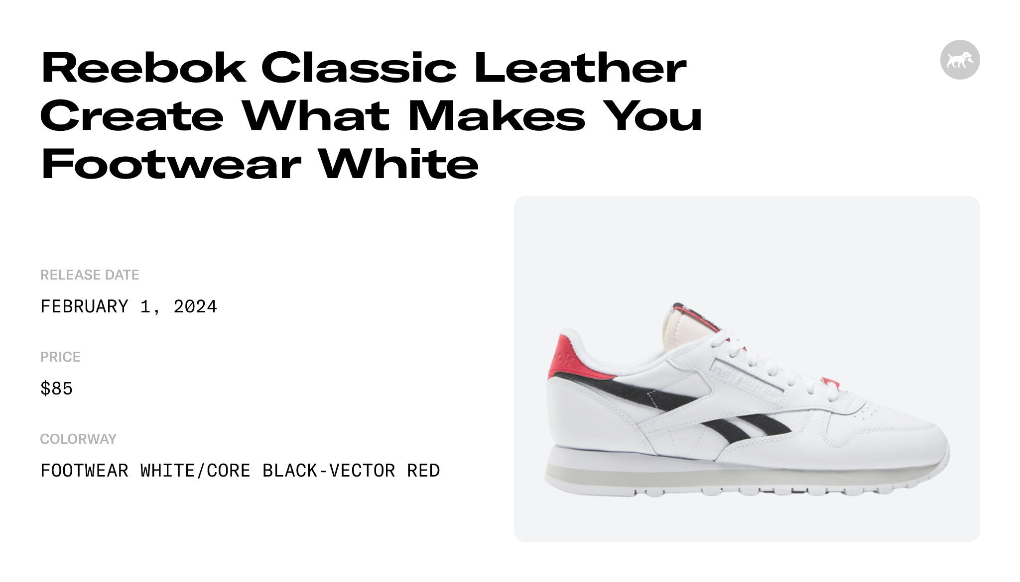 Reebok Classic Leather Create What Makes You Footwear White - 100202344 ...