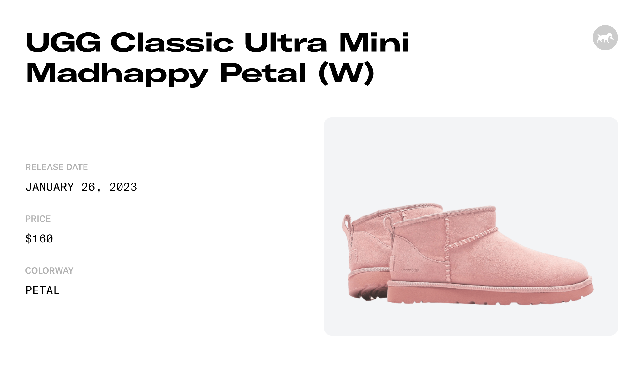 UGG Classic Ultra Mini Madhappy Petal (W) - 9U003J168-PTL Raffles and  Release Date