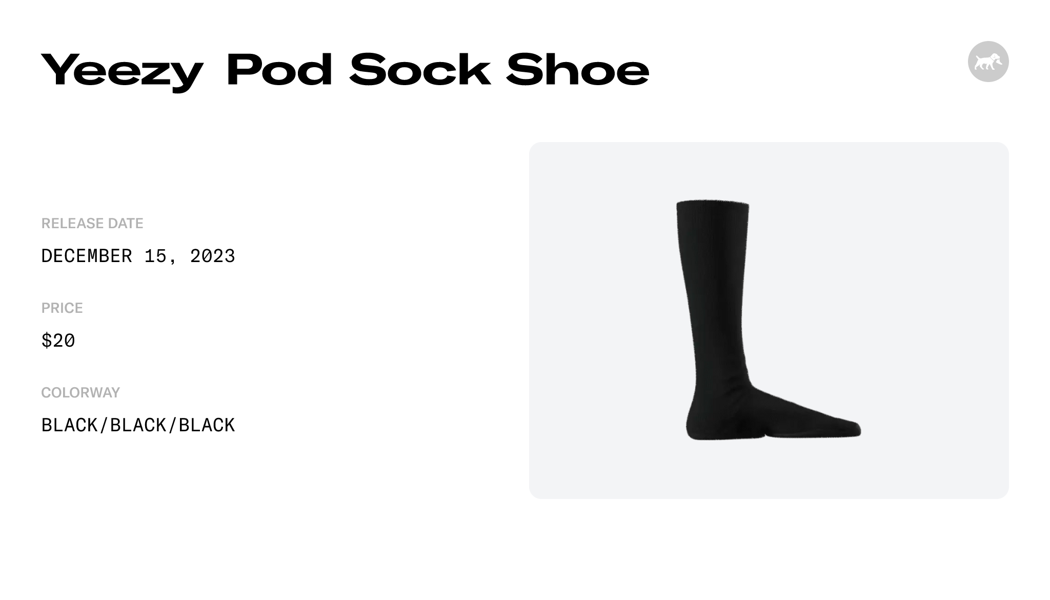 Yeezy Pod Sock Shoe - YZYPODBLK Raffles and Release Date